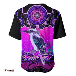 Personalised Australia Sagittarius Kookaburra Zodiac Baseball Jersey Shirt Auz Astrology Aboriginal Magenta