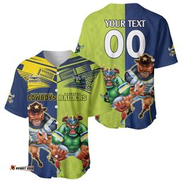 Custom Raiders and Cowboys Baseball Jersey Shirt Together Sporty Style