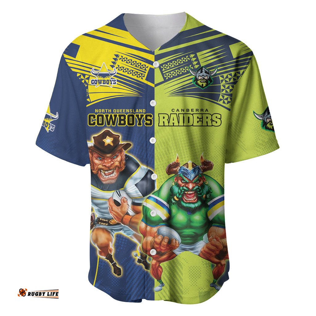 Custom Raiders and Cowboys Baseball Jersey Shirt Together Sporty Style