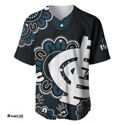 AFL Carlton Blues 1864 Aboriginal Baseball Jersey Shirt