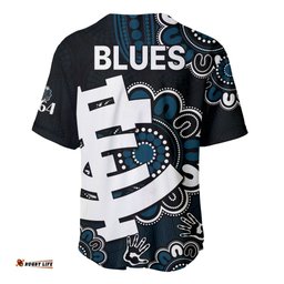 AFL Carlton Blues 1864 Aboriginal Baseball Jersey Shirt