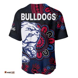 AFL Western Bulldogs Dogs 1877 Aboriginal Baseball Jersey Shirt 08