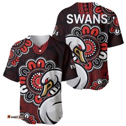 AFL Sydney Swans 1874 Aboriginal Baseball Jersey Shirt 06