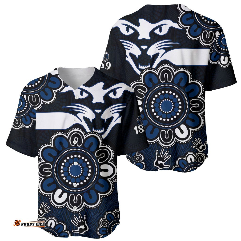 AFL Geelong Cats 1859 Aboriginal Baseball Jersey Shirt