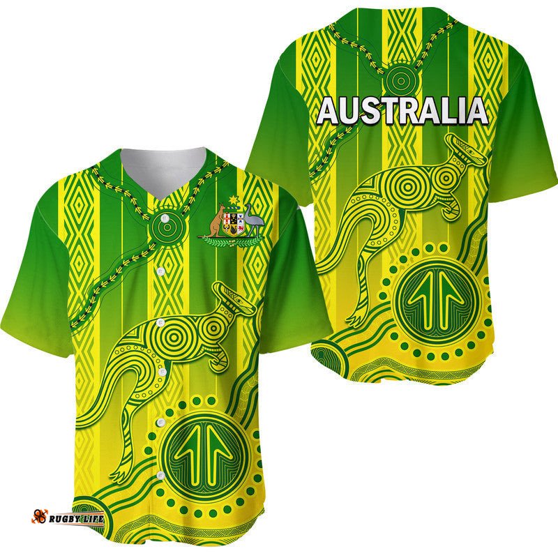 Australia Soccer Baseball Jersey Shirt Go Aussie Socceroos With Kangaroo