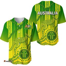 Australia Soccer Baseball Jersey Shirt Go Aussie Socceroos With Kangaroo