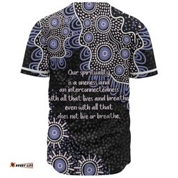 Australia Aboriginal Baseball Shirt - The More You Know The Less You Need Purple Patterns Baseball Shirt