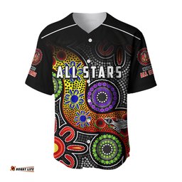 All Stars Christmas Baseball Jersey Shirt Indigenous Dreamtime