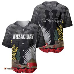 ANZAC DAY Baseball Jersey Shirt Camo Style Slouch Hats Mix Silver Fern Golden Wattle 03