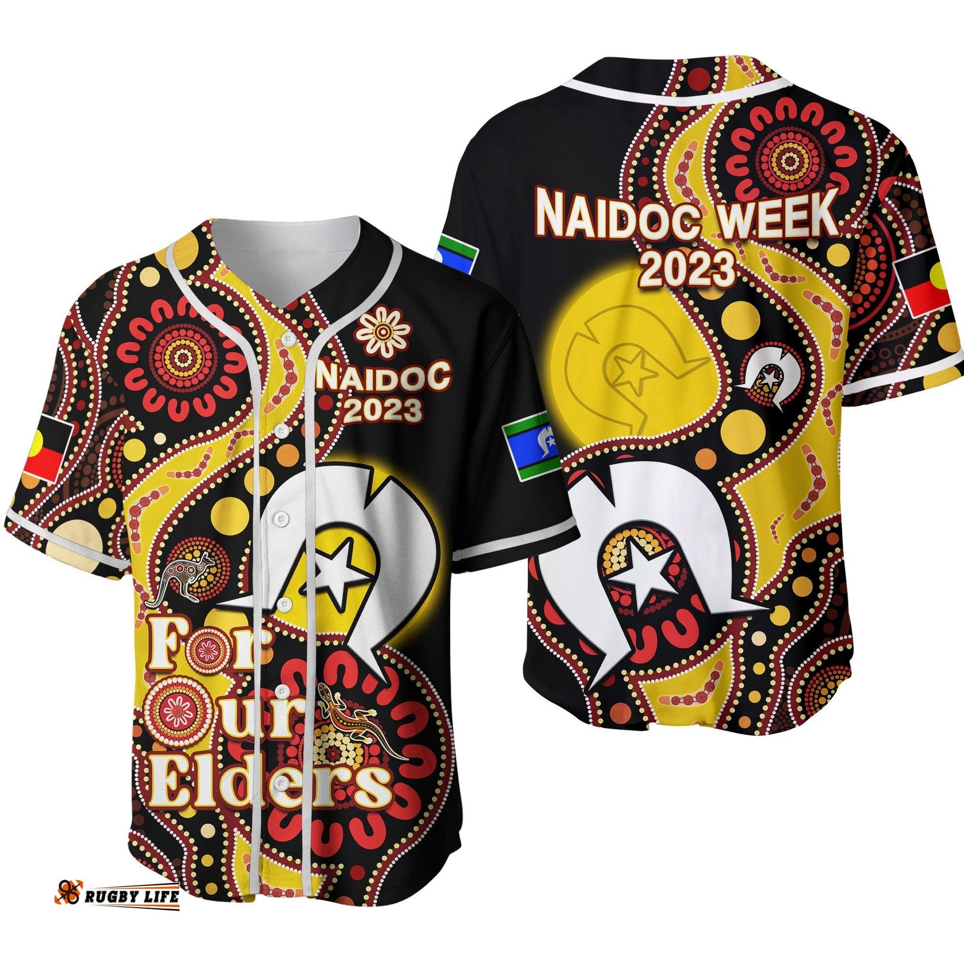 Australia NAIDOC Week Baseball Jersey Shirt Indigenous For Our Elders Ver.02