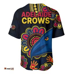 AFL Adelaide Football The Crows 1990 Aboriginal Baseball Jersey Shirt