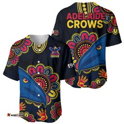AFL Adelaide Football The Crows 1990 Aboriginal Baseball Jersey Shirt