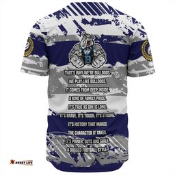 Canterbury-Bankstown Bulldogs Baseball Shirt - Theme Song Inspired