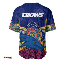 Adelaide Football Baseball Jersey Shirt Crows Aboriginal Art