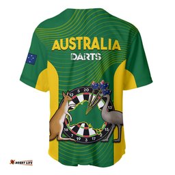 Australia Darts National Color Mix Kangaroo And Emu Baseball Jersey Shirt