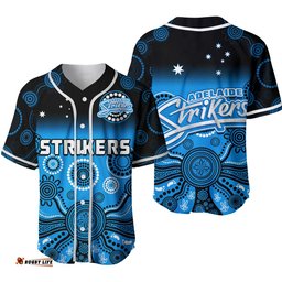 Adelaide Strikers Baseball Jersey Shirt Gradient Aboriginal Dot Painting Ver.02
