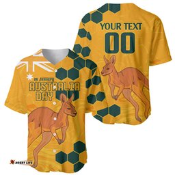 Custom Australia Day Soccer Socceroos Baseball Jersey Shirt We Are One And Free
