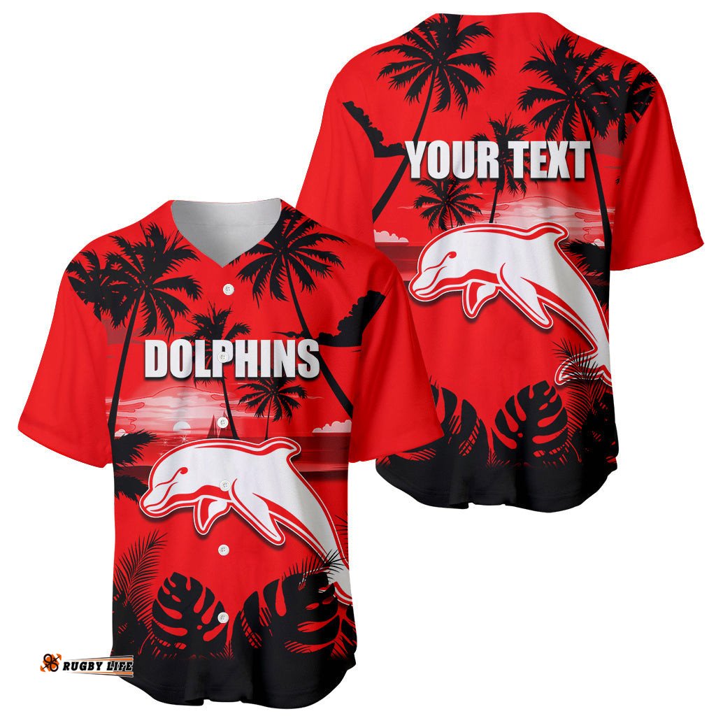 NRL Dolphins Baseball Jersey Shirt Summer Vibe Style