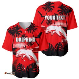 NRL Dolphins Baseball Jersey Shirt Summer Vibe Style