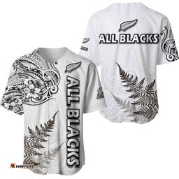New Zealand Silver Fern Rugby Baseball Jersey Shirt Maori Ethics Style 06