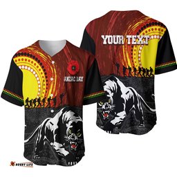 Penrith Panther Baseball Jersey Shirt Anzac Day Indigenous Special Version