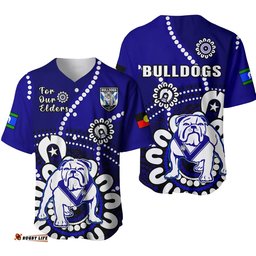 Bulldogs Rugby NAIDOC Baseball Jersey Shirt For Our Elders Aboriginal Ver.01