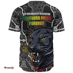 Penrith Panthers Grand Final Custom Baseball Shirt - Custom Penrith Panthers With Contemporary Style Of Aboriginal Painting Baseball Shirt