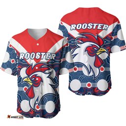 Roosters Baseball Jersey Shirt Sydney Indigenous