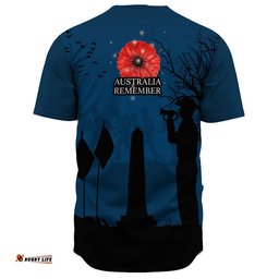 New Zealand Anzac Lest We Forget Remebrance Day Baseball Jersey Shirt