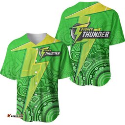Sydney Thunder Indigenous Aboriginal Arts Baseball Jersey Shirt