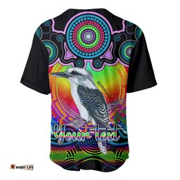 Personalised Australia Sagittarius Kookaburra Zodiac Baseball Jersey Shirt Auz Astrology Aboriginal Rainbow