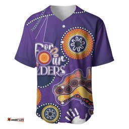 Personalised NAIDOC Week NRL Storms For Our Elders Baseball Jersey Shirt