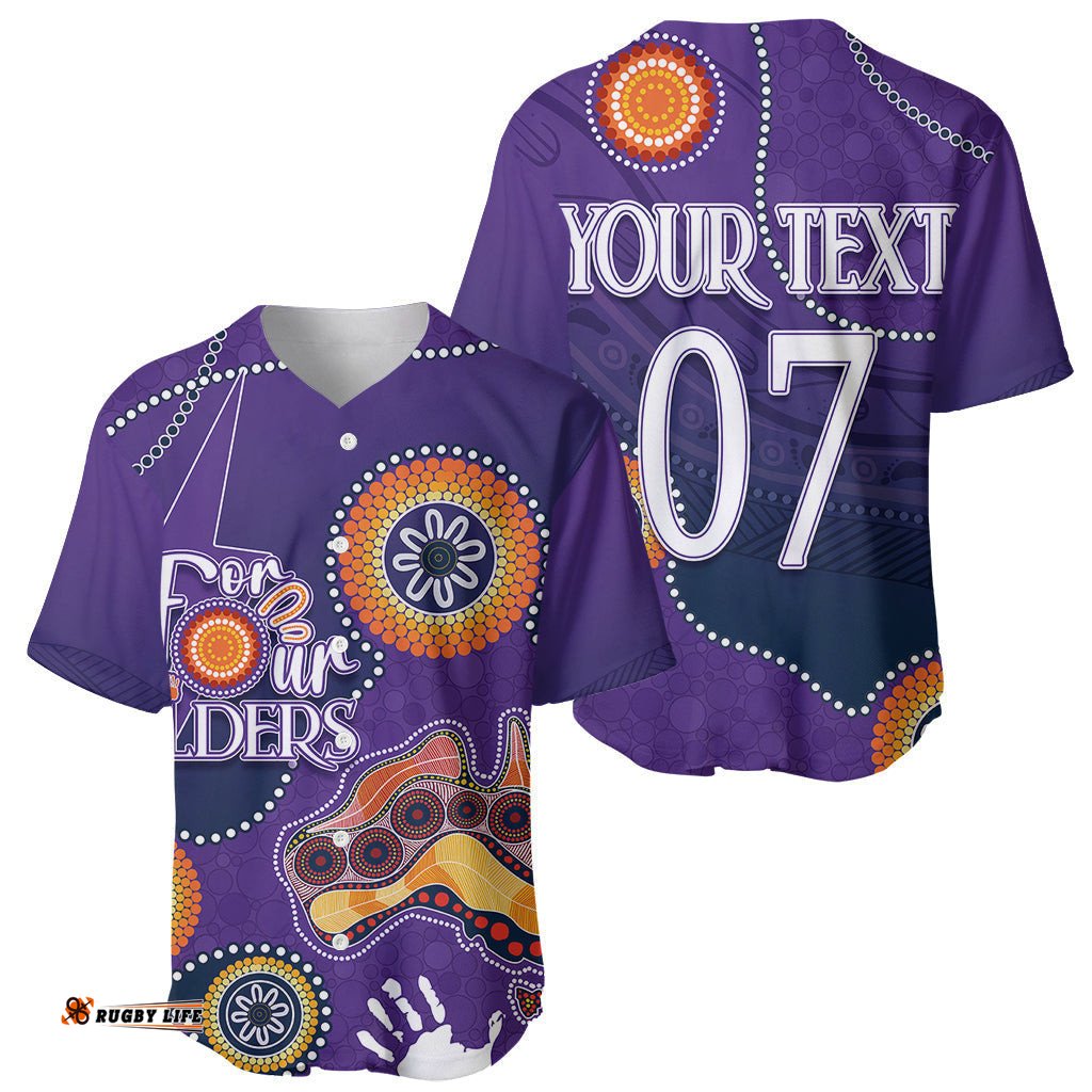 Personalised NAIDOC Week NRL Storms For Our Elders Baseball Jersey Shirt