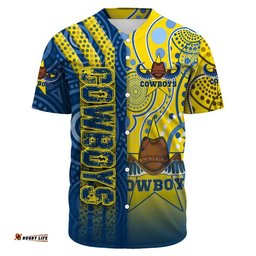 Clothing North Queensland Cowboys Sporty Style Baseball Jersey Shirts