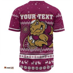 Queensland Cane Toads Christmas Custom Baseball Shirt - Ugly Xmas And Aboriginal Patterns For Die Hard Fan Baseball Shirt