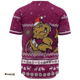 Queensland Cane Toads Christmas Custom Baseball Shirt - Ugly Xmas And Aboriginal Patterns For Die Hard Fan Baseball Shirt