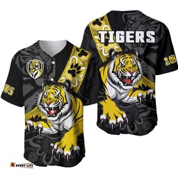 Richmond Football Baseball Jersey Shirt Tigers 1885 Indigenous Basic Style