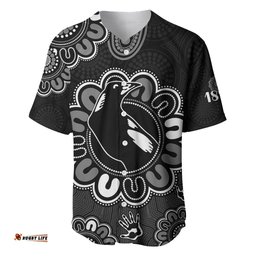 AFL Collingwood Magpies 1892 Aboriginal Baseball Jersey Shirt