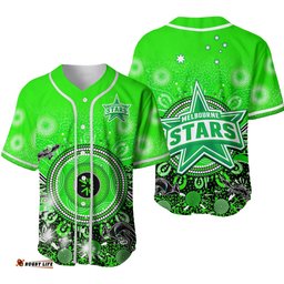 Melbourne Stars Baseball Jersey Shirt Cricket Aboriginal Ver.02