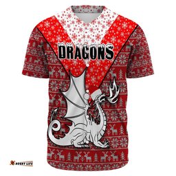 Custom Clothing St. George Illawarra Dragons Aboriginal Tattoo Baseball Jersey Shirts