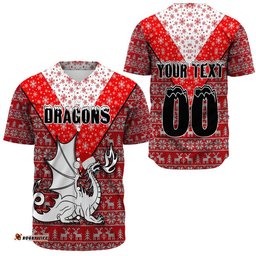 Custom Clothing St. George Illawarra Dragons Aboriginal Tattoo Baseball Jersey Shirts