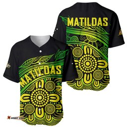 Australia Soccer Matildas Baseball Jersey Shirt