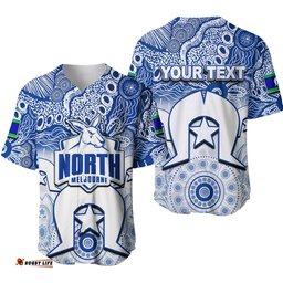 Custom Personalised Kangaroos Australian Football Torres Strait Islanders Mix Aboriginal Baseball Jersey Shirt