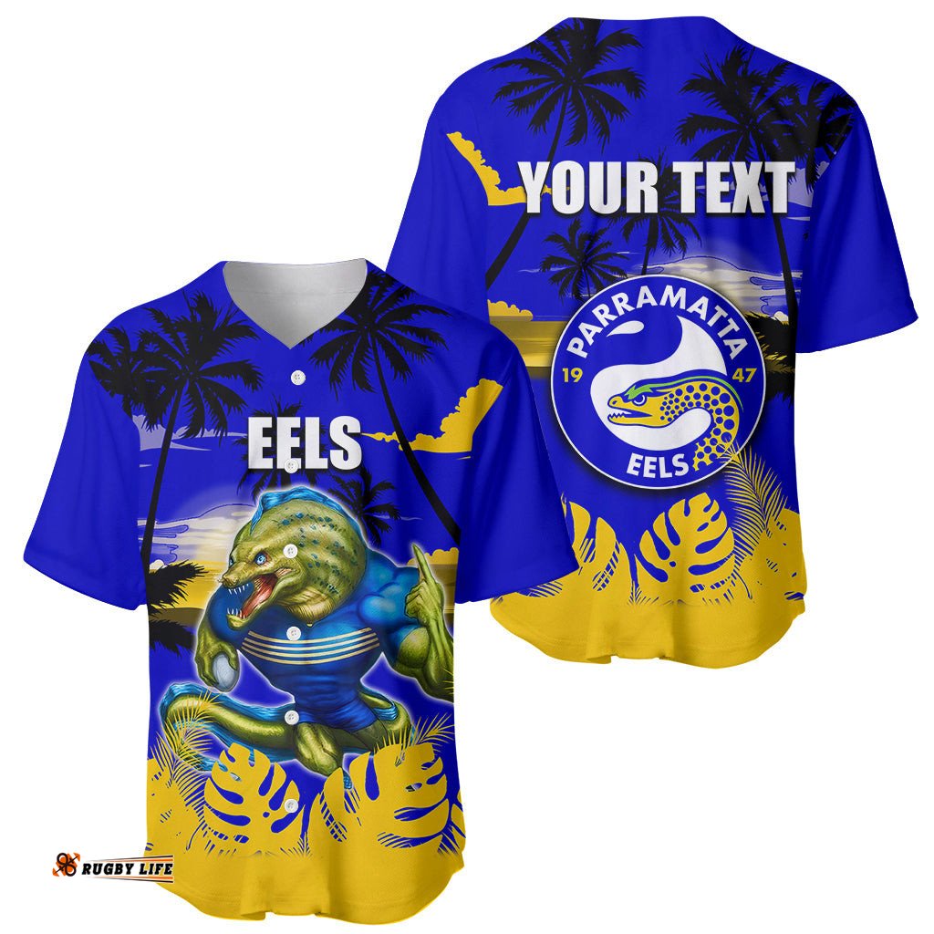 NRL Eels Baseball Jersey Shirt Summer Vibe Style