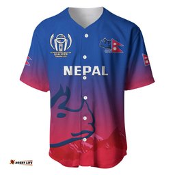 Nepal Cricket Baseball Jersey Shirt Dynamic Version