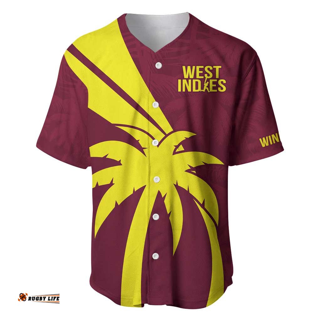 Custom West Indies Cricket Baseball Jersey Shirt Go Windies Sporty Version