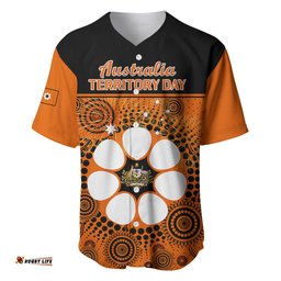 1 July Australia Territory Day Baseball Jersey Shirt Aboriginal Pattern