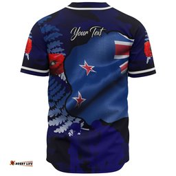 Australia Anzac Day Custom Baseball Jersey Shirt Lest We Forget Poppy Flag Shirt 04