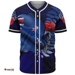 Australia Anzac Day Custom Baseball Jersey Shirt Lest We Forget Poppy Flag Shirt 04