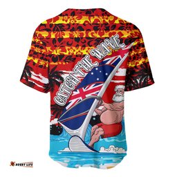 Australia Surfing Christmas Baseball Jersey Shirt Catch The Wave
